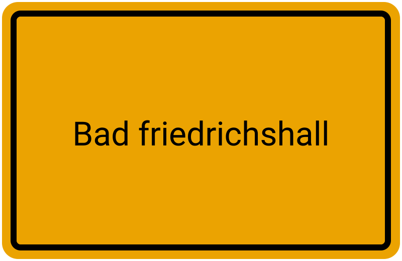 Meldebestätigung Bad Friedrichshall